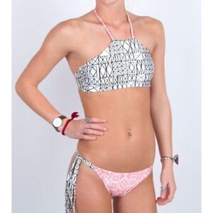 Amuse Society High Neck Bikini Top